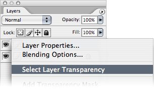 Select Layer Transparency