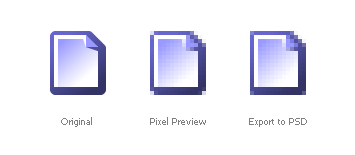 Pixel Preview and PSD export
